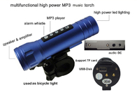 بارق قابل حمل قابل تنظیم چراغ چراغ قوه مشعل با MP3 پلیر YSF - MT08