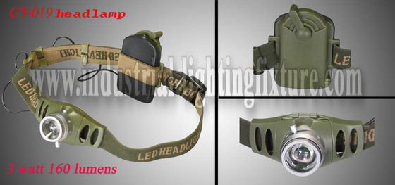 3W CREE قدرت بالا قابل شارژ LED چراغ جلو چراغ قوه با 160 لومن خروجی