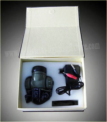 1 وات قابل شارژ LED چراغ جلو بالا تاثیر 14000MCD، رطوبت LED Headtorch