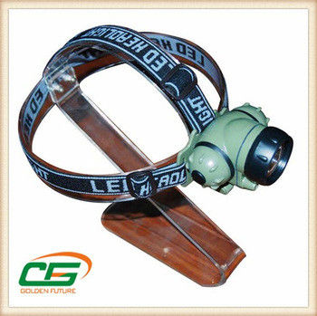 شکار چراغ سر مشعل چراغ جلو 3.6V، سفید چراغ قوه LED با 3 حالت حالت