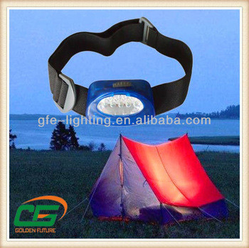 خشک باتری کوتاه کمپینگ رهبری چراغ پیشانی با 5PCS سفید LED، 14000MCD