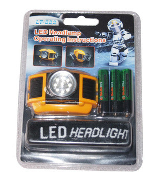 اورژانس خشک باتری LED Headtorch / چراغ پیشانی با 9 ال ای دی IP54