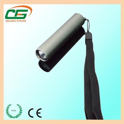 AA 1.5V IP65 LED چراغ قوه مشعل آلومینیوم کوتاه LED با رنگ سفید LED