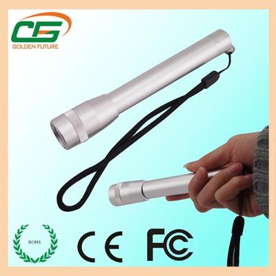 نقره ای 7000 - 9000 MCD AA باتری 5 LED چراغ قوه مشعل
