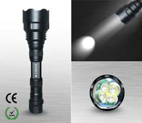 900 لومن قدرت بالا قابل شارژ LED چراغ قوه مشعل پلیس