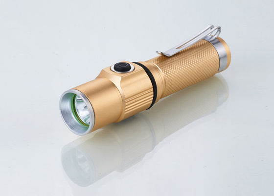 5watt کوتاه آلومینیوم LED قابل شارژ مشعل کمپینگ چراغ قوه به رهبری تاکتیکی