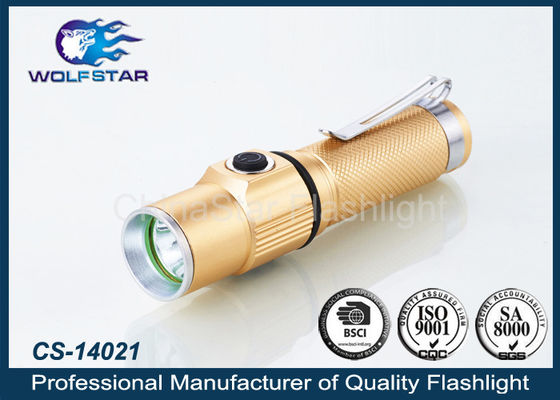 5watt کوتاه آلومینیوم LED قابل شارژ مشعل کمپینگ چراغ قوه به رهبری تاکتیکی
