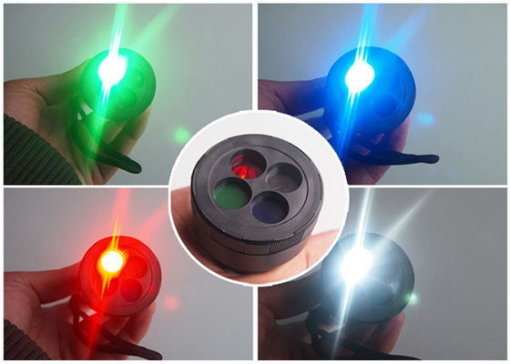 4 رنگ در فضای باز قوی 170 LM کری چراغ قوه LED با سوئیچ 3 حالت