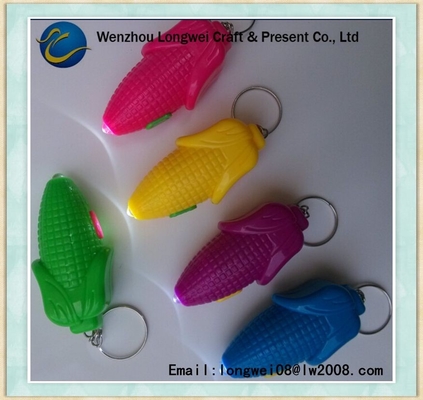 چراغ قوه خورشیدی پلاستیکی کارابین در Keychain، OEM LED جاکلیدی