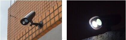 کری 250lm LED خورشیدی حیاط چراغ، دیوار 2W LED مشعل سوار منجر وسایل نور