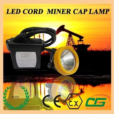 15000lux ضد آب چراغ معدن نور ATEX قابل حمل، 6.5Ah معدنچیان کلاه