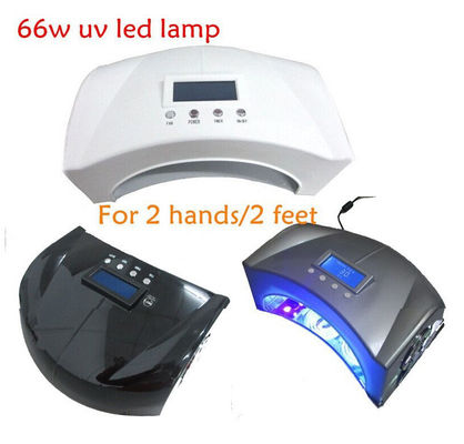 66W قدرت بالا CCFL ناخن LED UV لامپ، 2 دست LED ناخن لامپ پخت