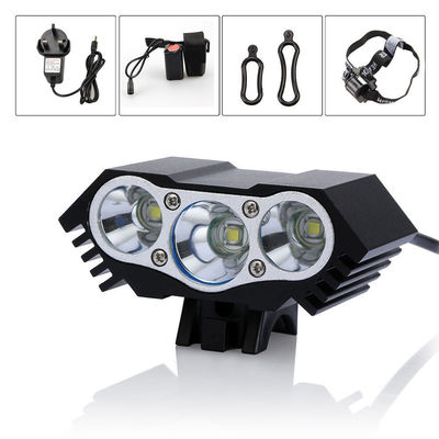 سوپر روشن 6000Lm 3X CREE XM-L U2 دینامو دوچرخه نور آلیاژ آلومینیوم
