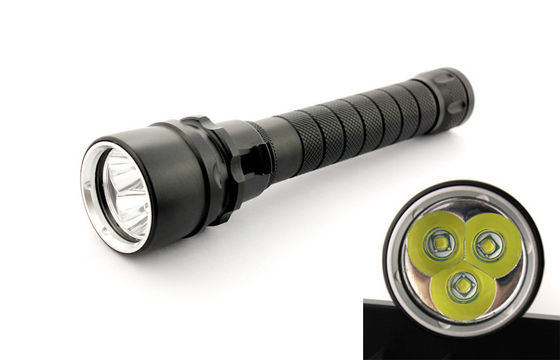 سیاه و سفید 6500K حرفه ای LED شیرجه مشعل، کری XM L2 چراغ قوه غواصی